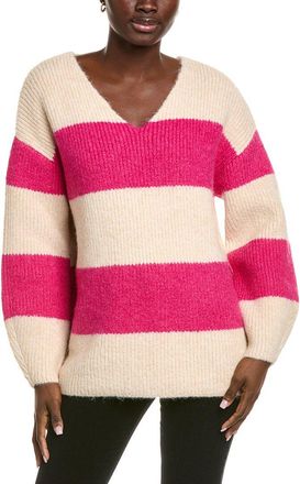 endless rose Endless Rose Fuzzy Striped Oversized Wool-Blend Sweater