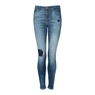Guess Skinny Jeans - Dames - Jeans - Blauw - Maat: W25 Katoen