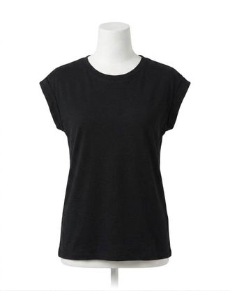Z Supply Whisper Crewneck Top In Black
