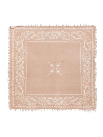 Liska Tuch paisley-print frayed-edge scarf - women - Fabric - One Size - Neutrals