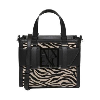 A|X Armani Exchange Gestructureerde Tote Bag - Dames - Tassen - Veelkleurig - Maat: ONE Size Zijde