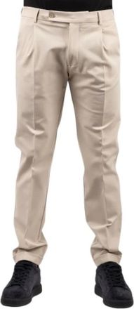 Berwich Retrolong Chino - - Trousers - Uomo - Beige - L