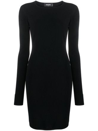 Dsquared2 Abito corto con scollatura posteriore - Nero