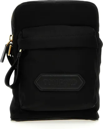 Tom Ford Logo Nylon Crossbody Bag