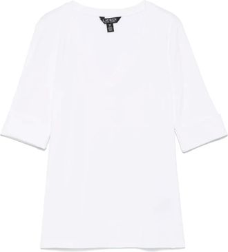 Lauren Ralph Lauren Judy T-shirt - women - Cotton/Elastane - S - White