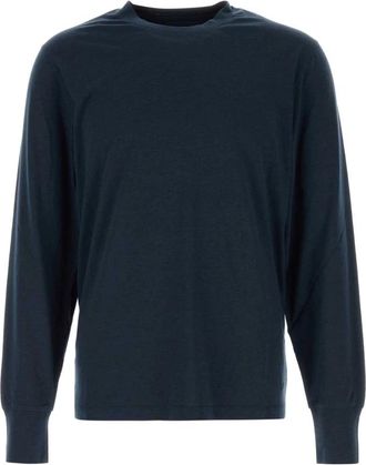 Tom Ford Lyocell Katoen Ronde Hals Trui - Heren - Ronde hals truien - Blauw - 2XL - Katoen - Truien & Vesten