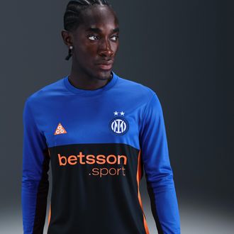 Nike Mens Inter Milan 2026 Stadium SE Nike ACG Dri-FIT Soccer Long-Sleeve Replica Jersey in Blue | IB3144-413