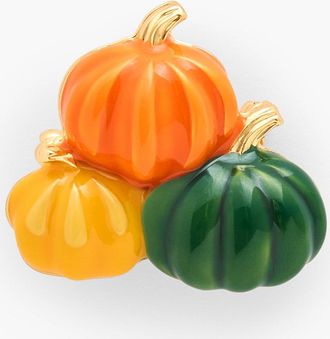 Talbots Gourds Brooch - Autumn Orange/Gold - 001 Talbots