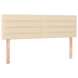 vidaXL Cabecero Con Led De Tela Color Crema 144x5x78/88 Cm Vidaxl