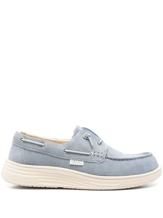 Liu Jo suede boat shoes - men - Calf Suede/Polyurethane/Fabric/Rubber - 45 - Blue