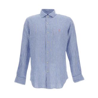 Polo Ralph Lauren Casual Shirts, male, Multicolor, Size: XL Custom Fit Striped Seersucker Shirt