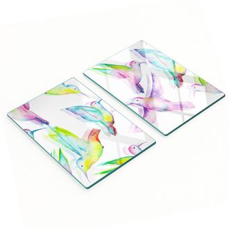 OEM Pannelli Decorativi Multifunzionali In Vetro Con Stampa Di Colibr&igrave;, 2x40x52 Cm
