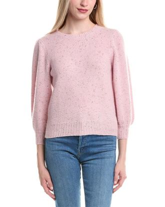 Autumn Cashmere Puff Sleeve Wool & Cashmere-Blend Sweater