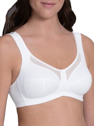 Anita Womens Clara Comfort Soft Bra - White Nylon - Size 48F