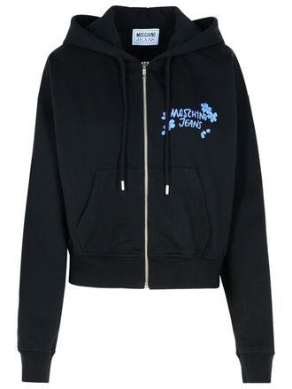 Moschino Moschino -Jeans schwarzes Baumwoll -Sweatshirt