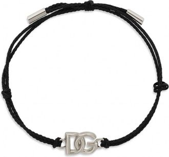 Dolce & Gabbana DG LEATHER BRACELET Size: OS, colour: SILVER