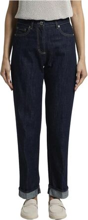 PESERICO A04089L65Q Straight Jeans - Dames - Regular Fit Jeans - Blauw - S - Katoen - Jeans