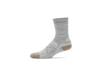 Smartwool Hike Light Cushion Crew Socks Womens Crew Cut Socks Shoes Light Gray-White : LG (Womens Shoe 10-12.5), Merino/Mesh/Nylon