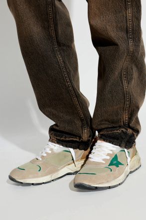 Golden Goose Running Dad New Sports Shoes, Mens, Beige