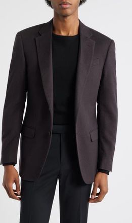 Emporio Armani Dark Brown Cashmere Blazer in Solid Dark Brown at Nordstrom, Size 46 Us
