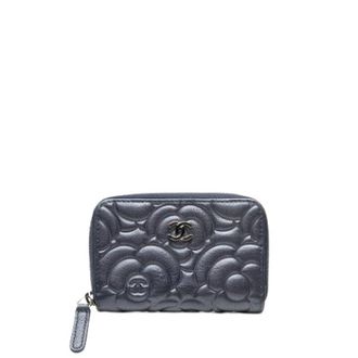 Chanel Pre-owned Wallets, female, Gray, Size: ONE SIZE Pre-owned Coin Purse
