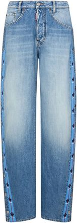 Dsquared2 Navy Blue Mid Rise Jeans