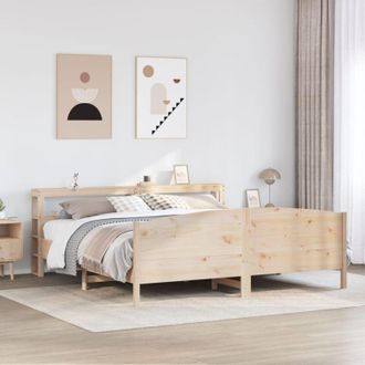 vidaXL Vidaxl - Estructura De Cama Sin Colch&oacute;n Madera Maciza De Pino 180x200 Cm