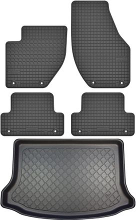 OEM Juego De Alfombrillas De Goma Para Coche Y Alfombrilla Para Maletero Para Volvo V40 Ii Hatchback Desde Julio De 2012