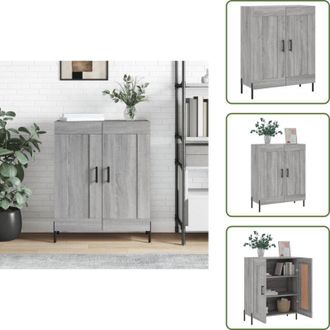 vidaXL Credenza da soggiorno - vidaXL Credenza Grigio Sonoma 69,5x34x90 cm in Legno Multistrato - Credenza da cucina