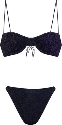 Oséree Bikini lamé - Blu