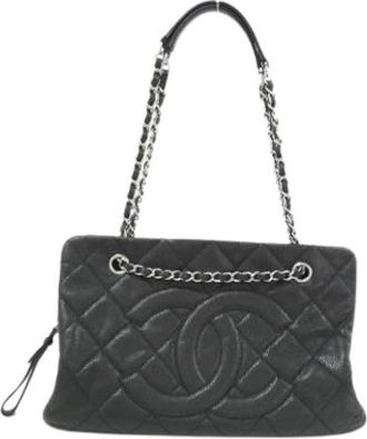 Chanel Pre-owned Vintage Shoulder Bag - Dames - Vintage Schoudertas - Zwart - ONE Size - Leer - Vintage