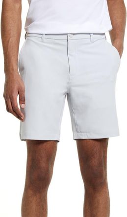 Mizzen+Main Helmsman Flat Front Golf Shorts in Light Gray Solid at Nordstrom, Size 40 X 7