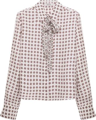 Dorothee Schumacher Graphic Dreams blouse - Dames - Blouses - Roze - XL - Overhemden