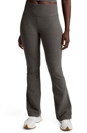 Beyond Yoga Space Dye High Waist Bootcut Leggings in True Gray Heather at Nordstrom, Size Small