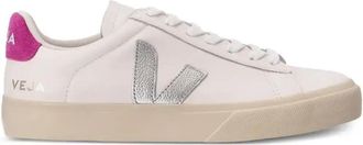 Veja Campo Leather Sneakers - Womens - Pure Cotton/Rubber/Calf Leather