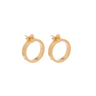 Maison Margiela Ring met patroon - unisex - Oorbellen - Geel - ONE Size - Accessoires
