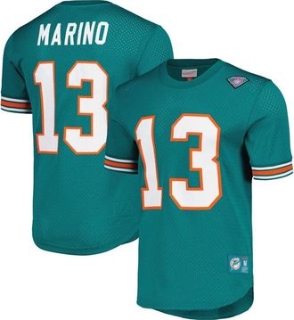 Mitchell & Ness Mens Mitchell & Ness Dan Marino Aqua Miami Dolphins Retired Player Name & Number Mesh Top at Nordstrom, Size Xxx-Large