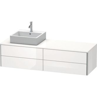 Duravit Meuble Sous-vasque Xsquare 400x1600x548m Avec &Eacute;clairage Li Blanc Brillant Manque