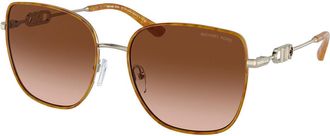 Michael Kors MK1129J EMPIRE SQUARE 2 10143B Womens Sunglasses Tortoiseshell Size 56