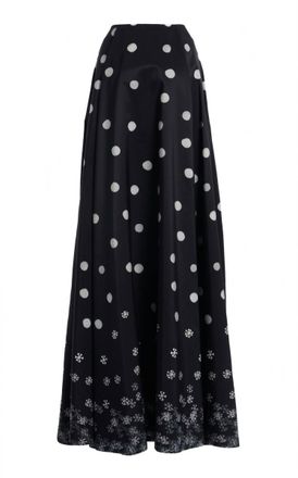 Bernadette Womens Polka Dot To Snow Skirt In Black