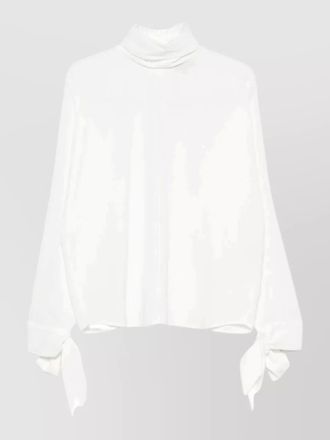 Emporio Armani high neck long sleeve blouse
