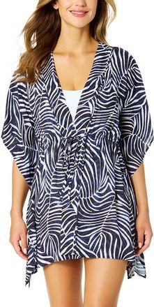Anne Cole Tie Front Kaftan Cover-Up