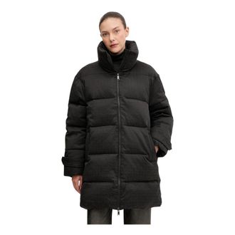 Gestuz Jassen, Dames, Zwart, L, Katoen, GZnansi Puffer