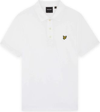 Lyle & Scott Jersey Polo - Heren - Polos - Wit - XL - Katoen - Tops