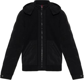Moncler Pelat Down Jacket - Heren - Gewatteerde jassen - Zwart - M - Wol - Jassen