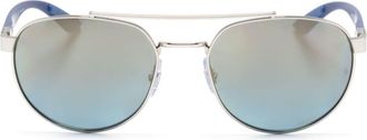 Ray-Ban RB3736 aviator-frame sunglasses - unisex - Metal - 56 - Silver