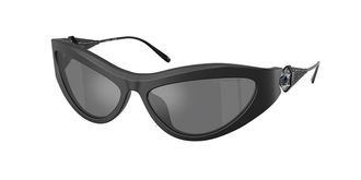Swarovski SK6046 10206G Womens Sunglasses Black Size 60