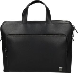 Calvin Klein Emblem Logo Slim Commuter Bag - Dames - Laptoptassen - Zwart - ONE Size - Tassen
