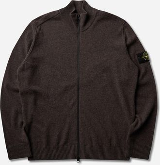 Stone Island Men s RWS Geelong Wool Zip Cardigan Lead Grey