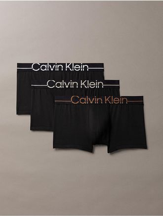 Calvin Klein Mens Calvin Klein Pro Fit 3-Pack Micro Low Rise Trunk - Multi - XL
